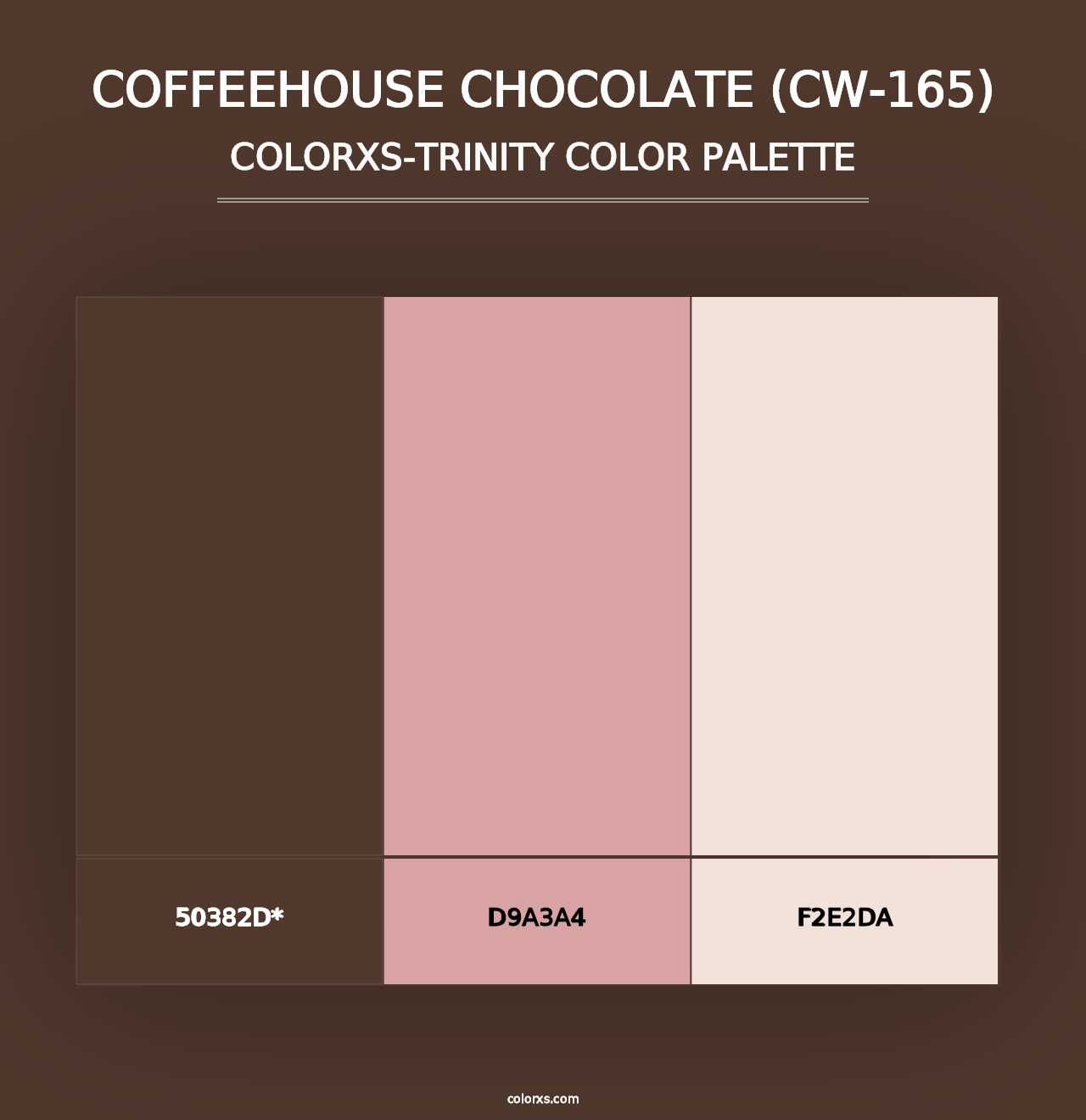 Coffeehouse Chocolate (CW-165) - Colorxs Trinity Palette