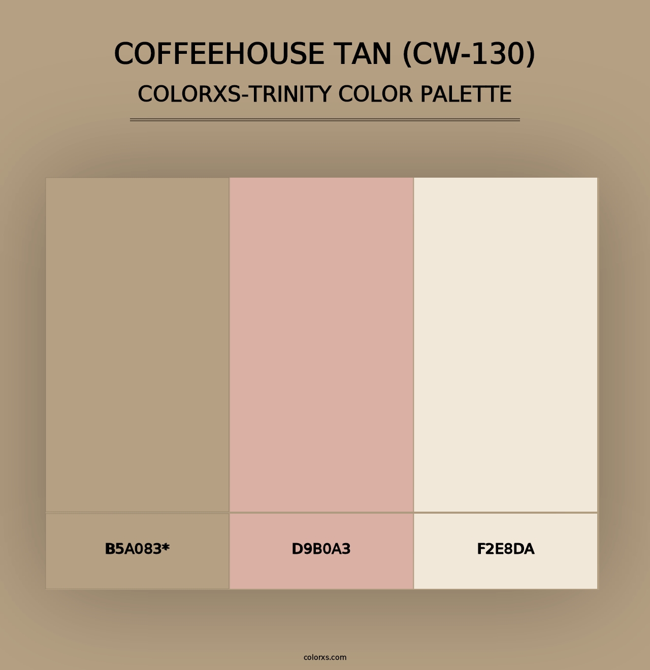 Coffeehouse Tan (CW-130) - Colorxs Trinity Palette