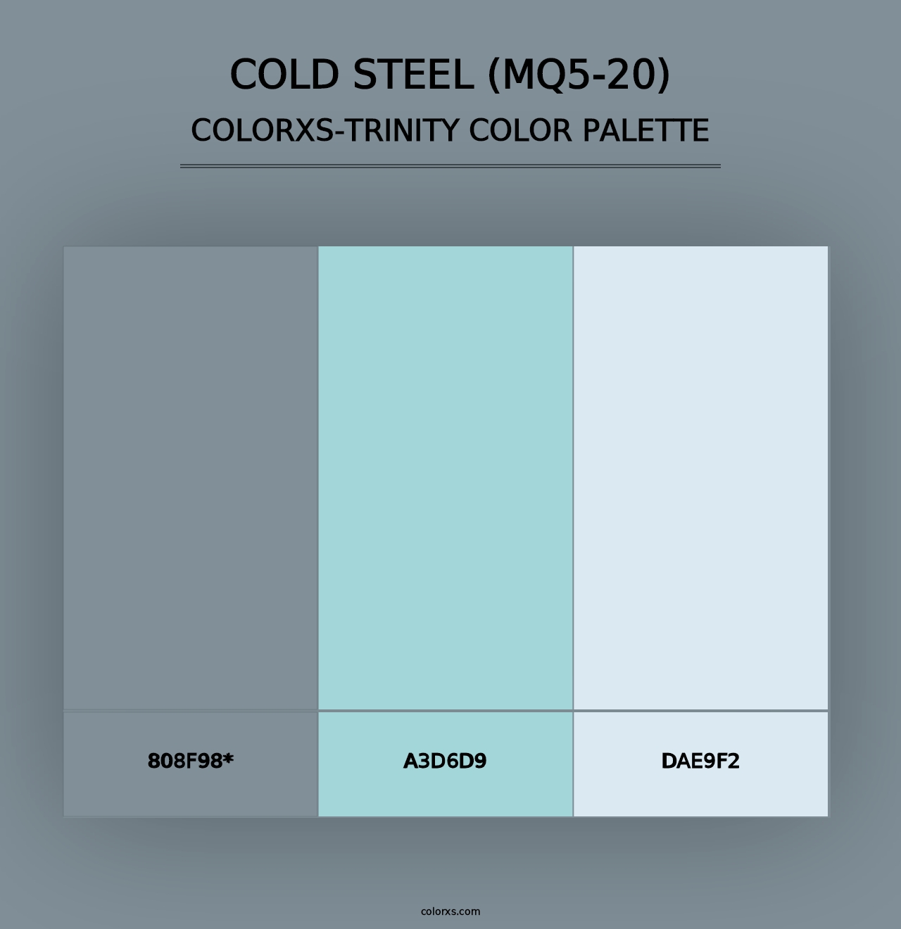 Cold Steel (MQ5-20) - Colorxs Trinity Palette