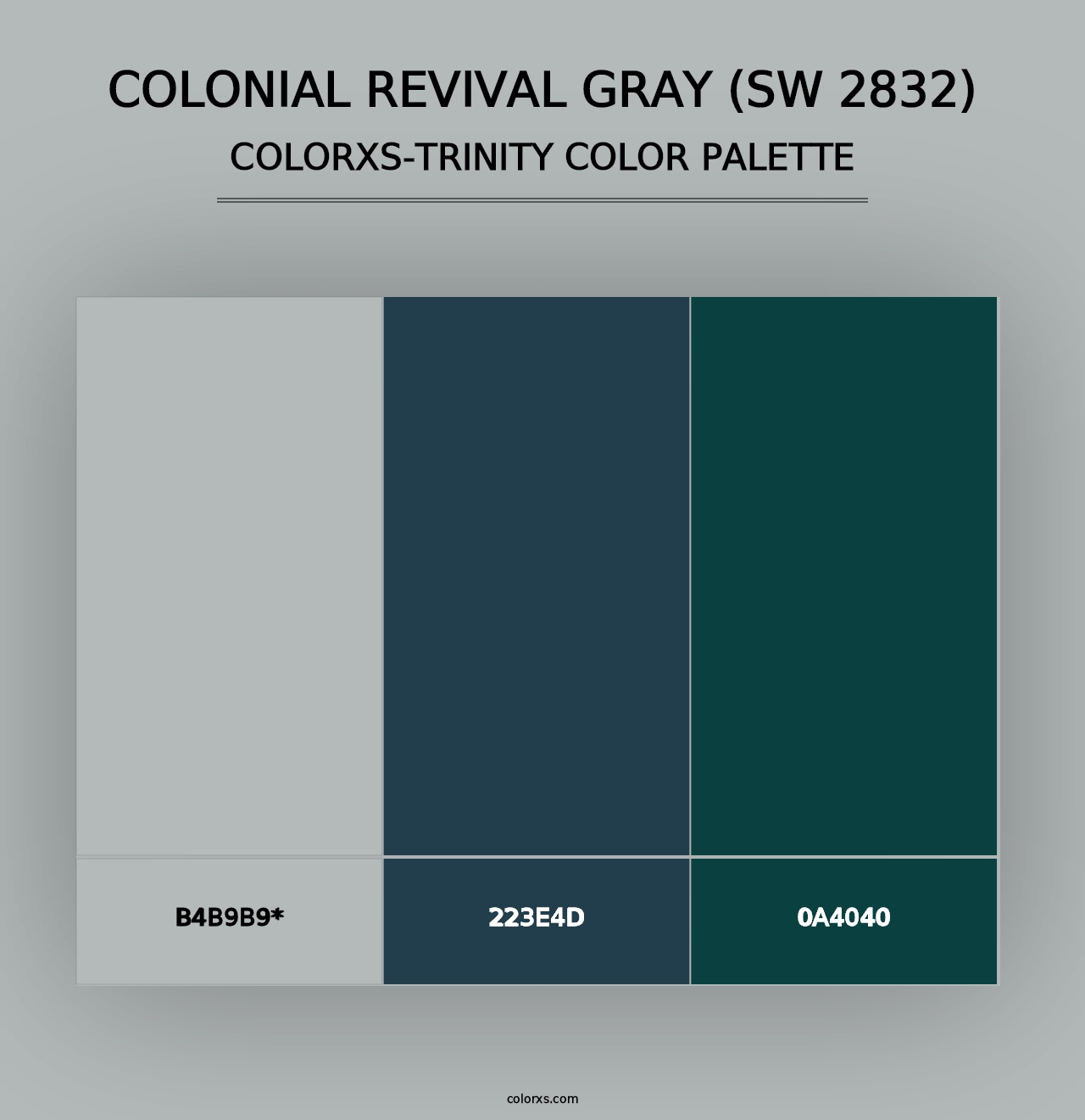 Colonial Revival Gray (SW 2832) - Colorxs Trinity Palette