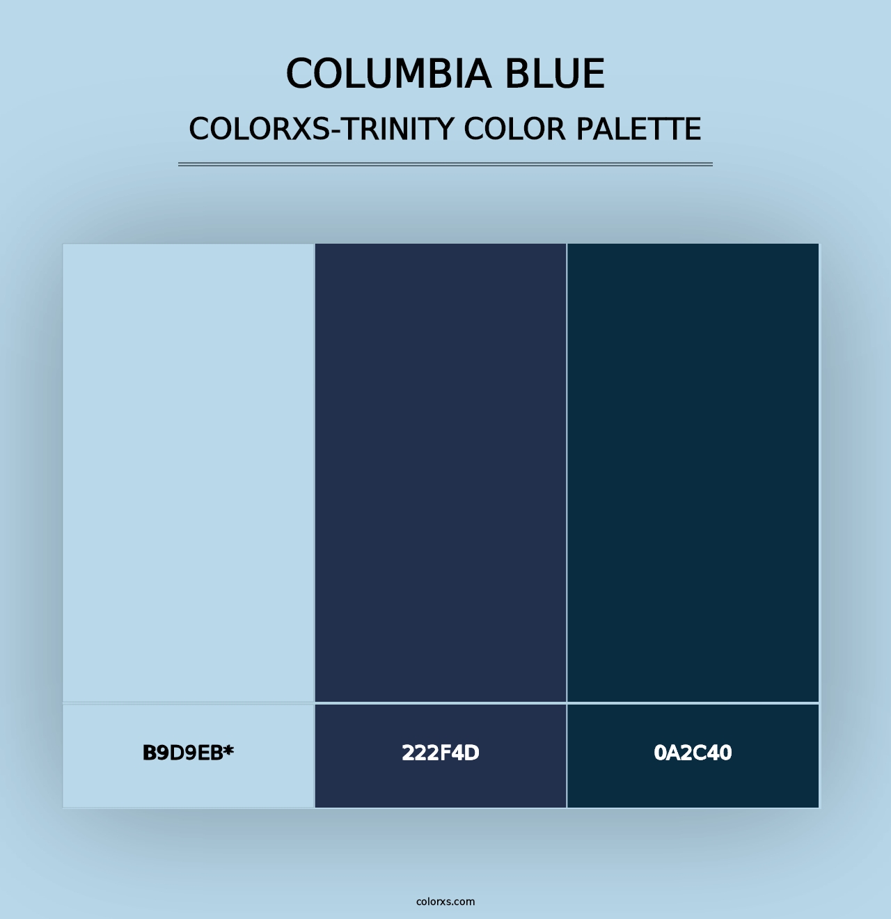 Columbia Blue - Colorxs Trinity Palette