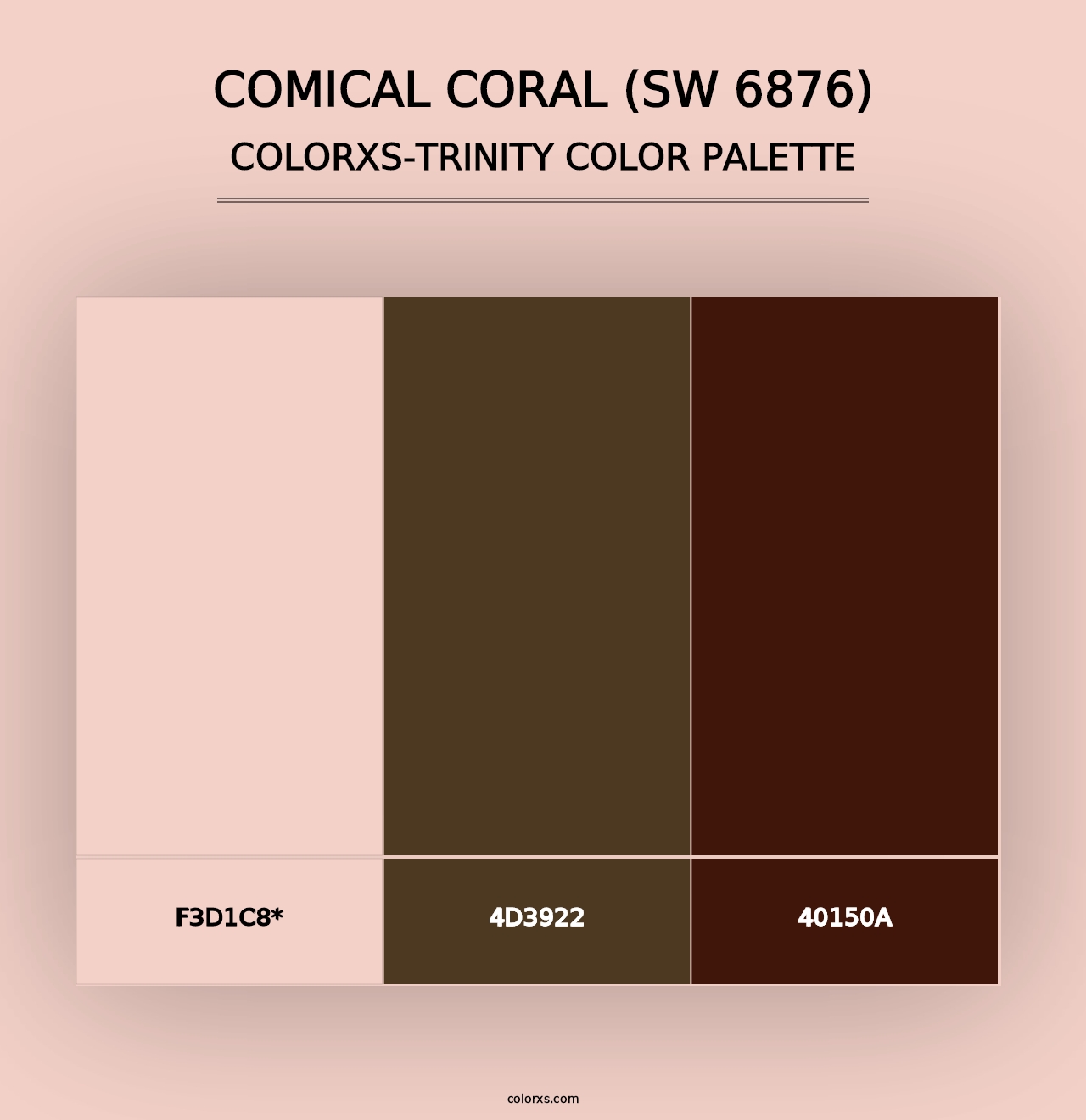 Comical Coral (SW 6876) - Colorxs Trinity Palette