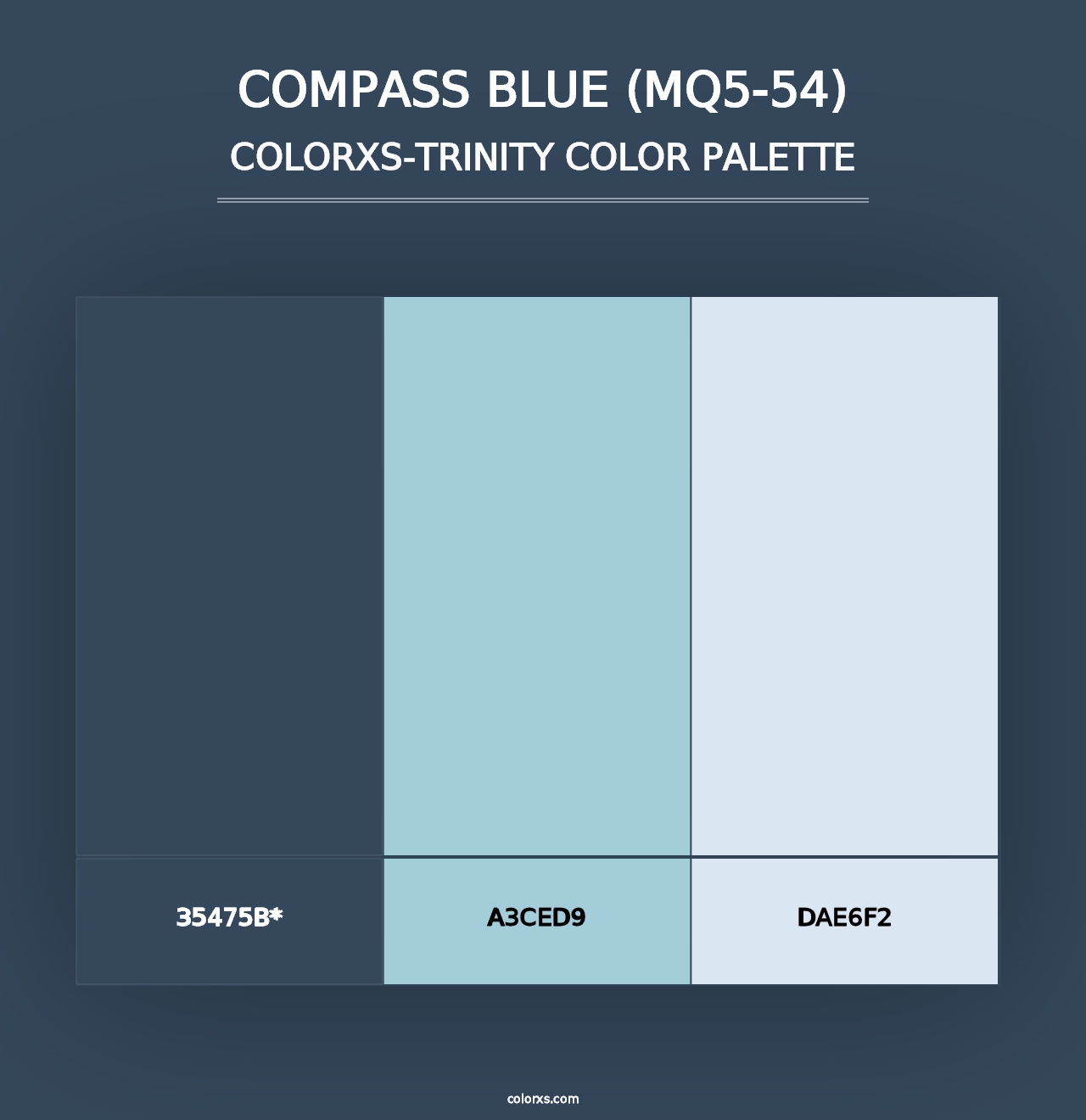 Compass Blue (MQ5-54) - Colorxs Trinity Palette