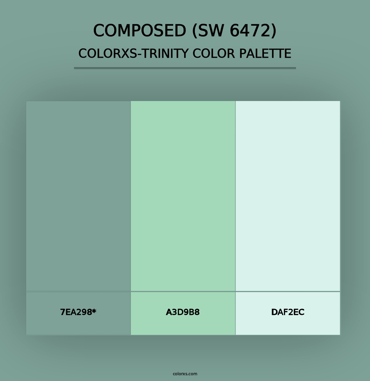 Composed (SW 6472) - Colorxs Trinity Palette