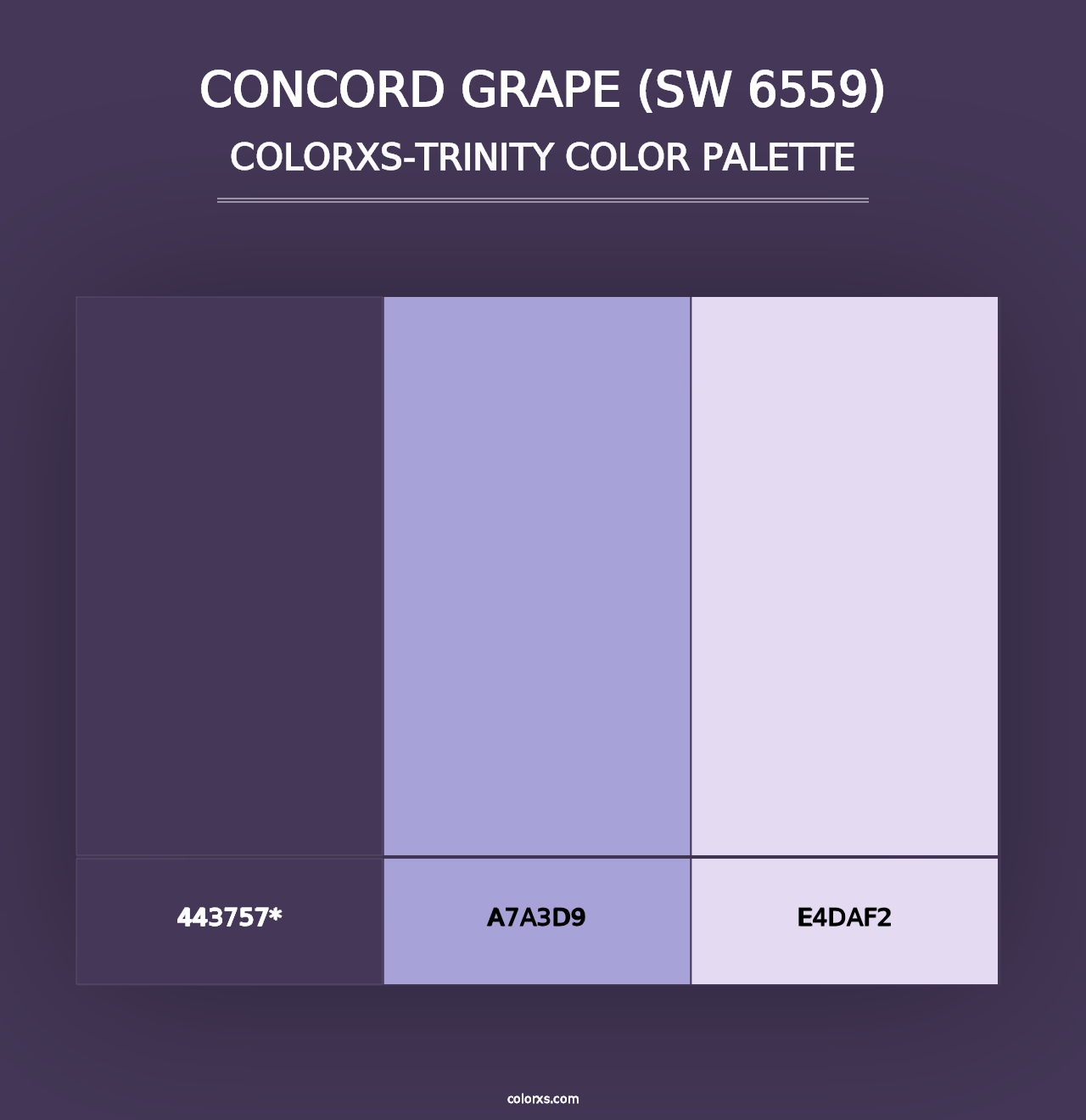 Concord Grape (SW 6559) - Colorxs Trinity Palette