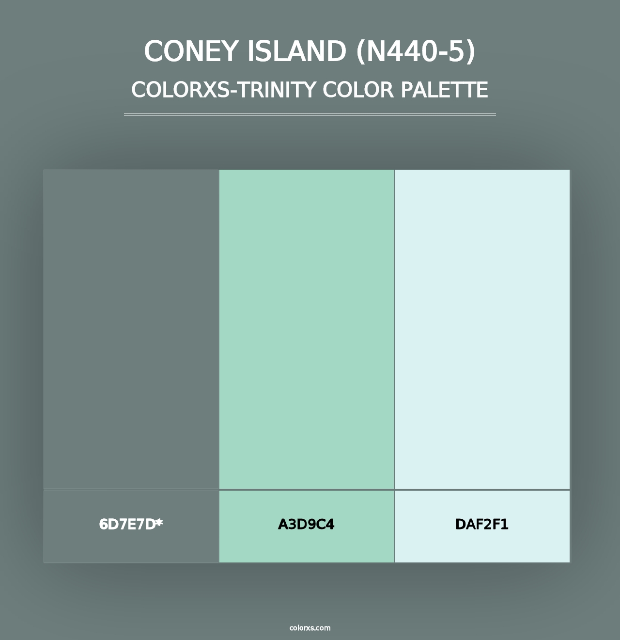 Coney Island (N440-5) - Colorxs Trinity Palette