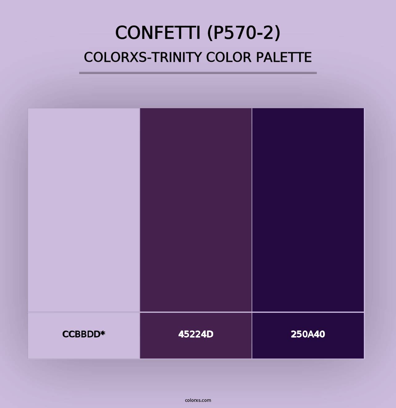 Confetti (P570-2) - Colorxs Trinity Palette