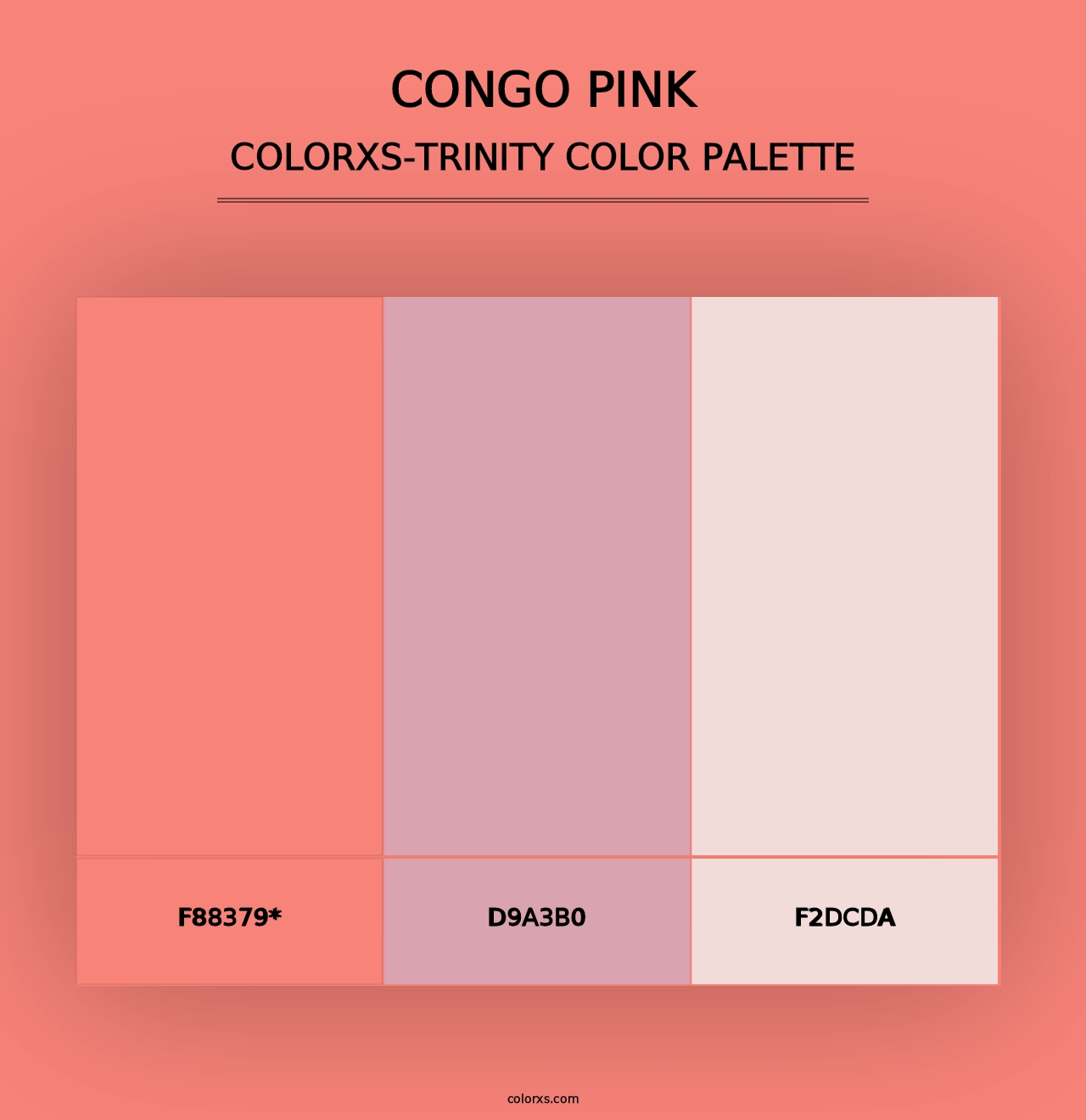 Congo Pink - Colorxs Trinity Palette