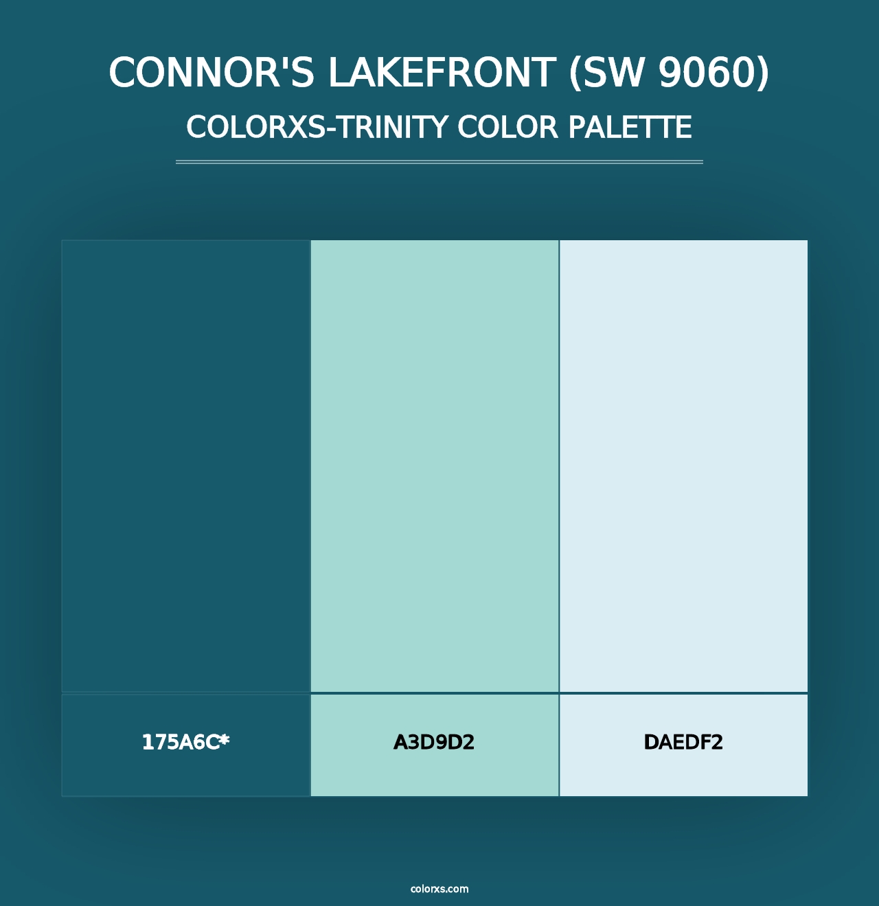 Connor's Lakefront (SW 9060) - Colorxs Trinity Palette