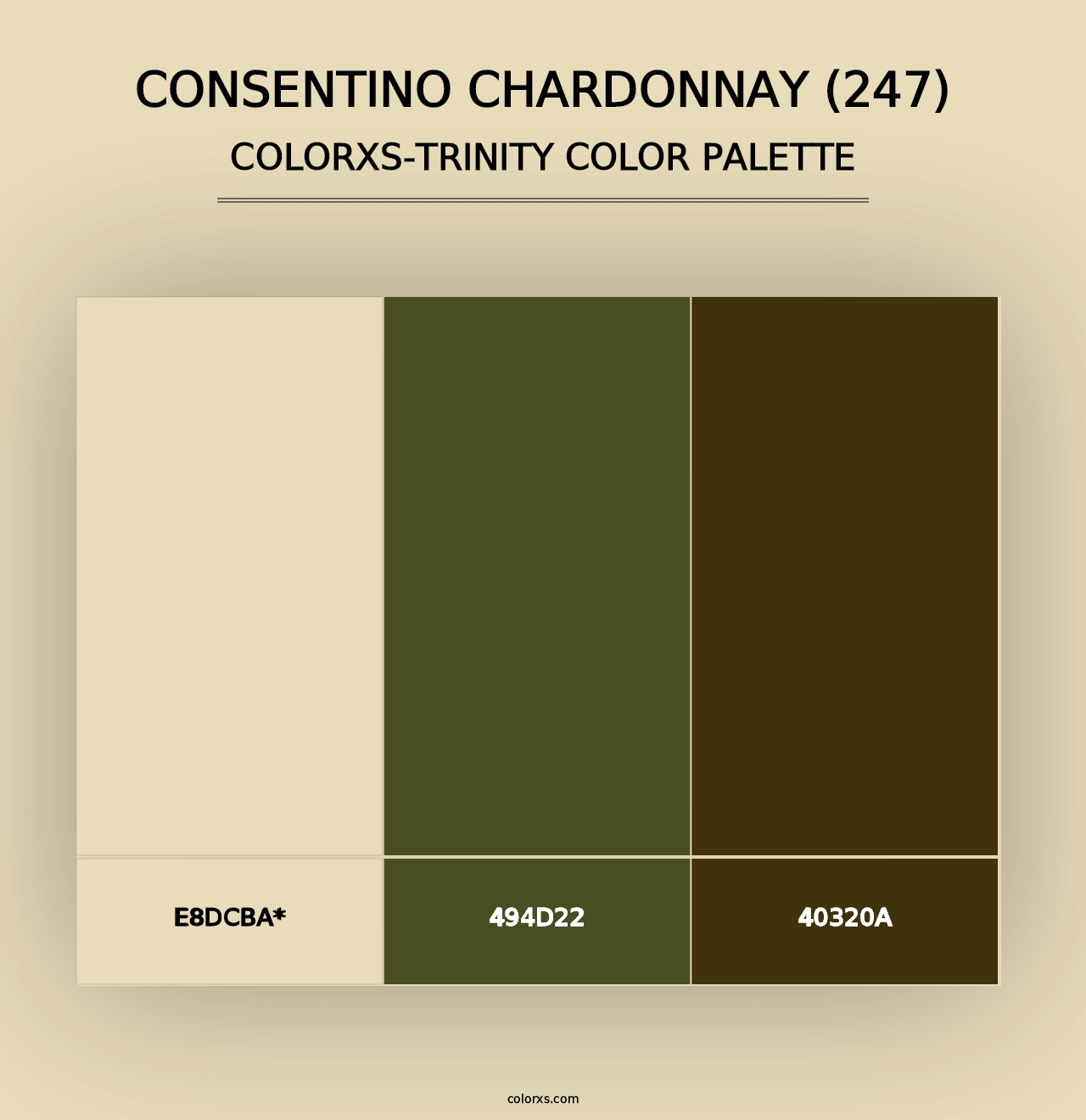 Consentino Chardonnay (247) - Colorxs Trinity Palette