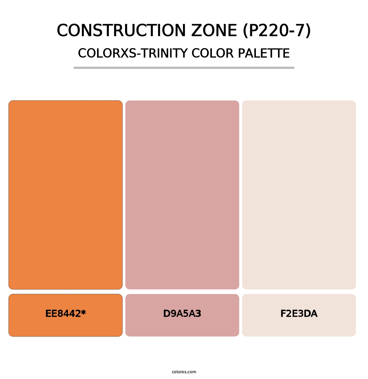 Construction Zone (P220-7) - Colorxs Trinity Palette