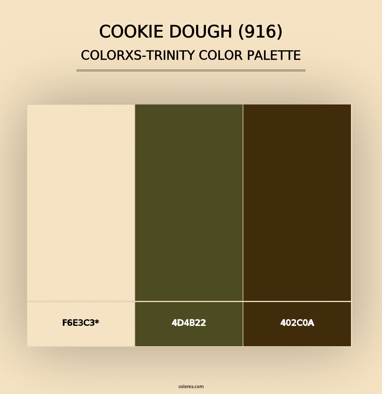 Cookie Dough (916) - Colorxs Trinity Palette