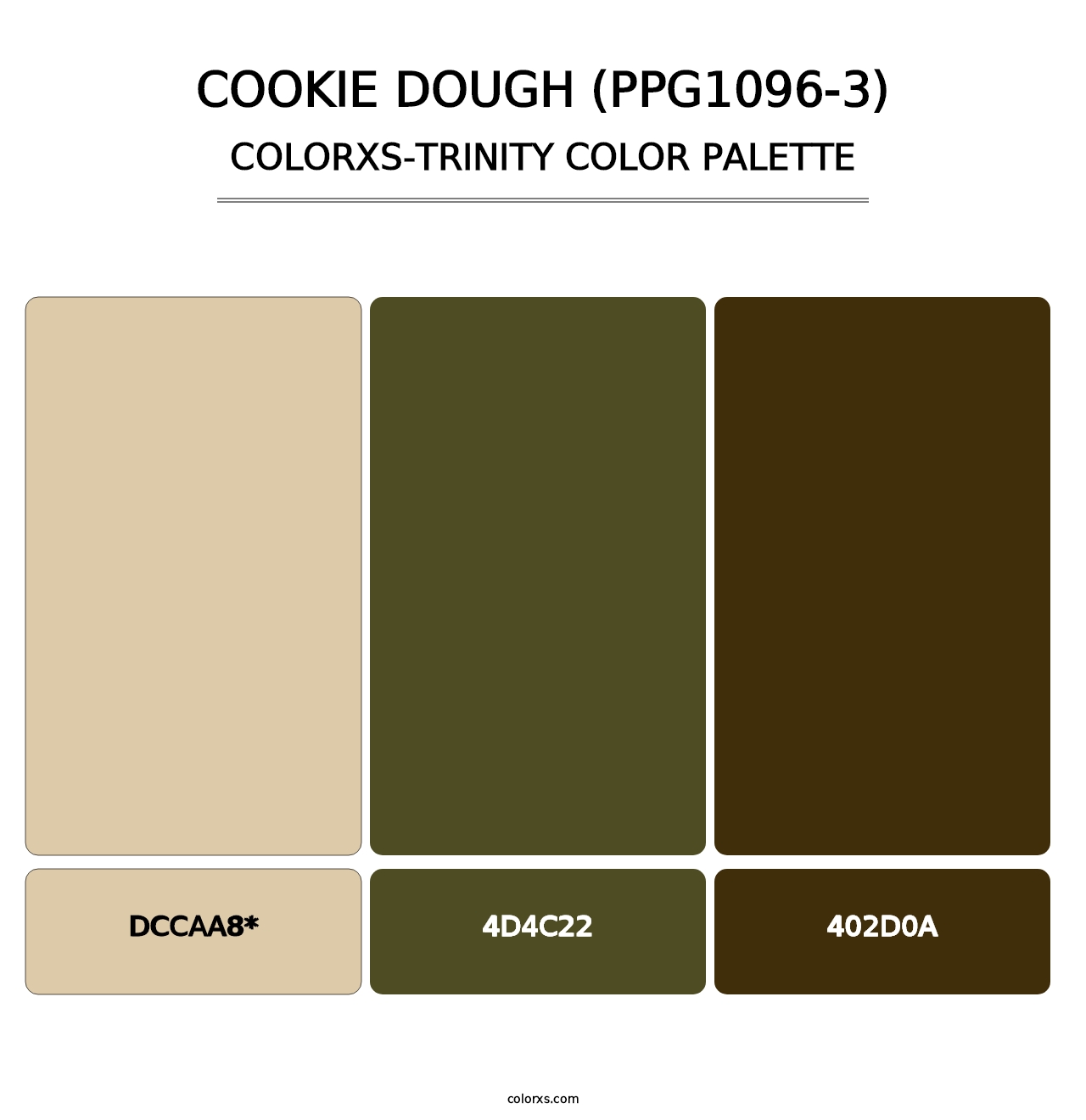 Cookie Dough (PPG1096-3) - Colorxs Trinity Palette