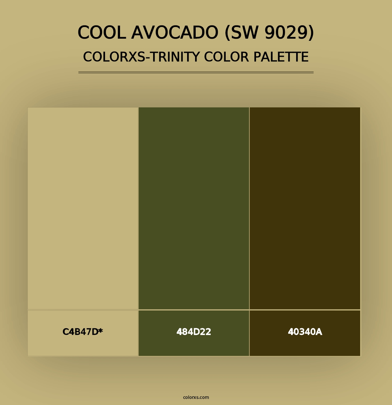 Cool Avocado (SW 9029) - Colorxs Trinity Palette