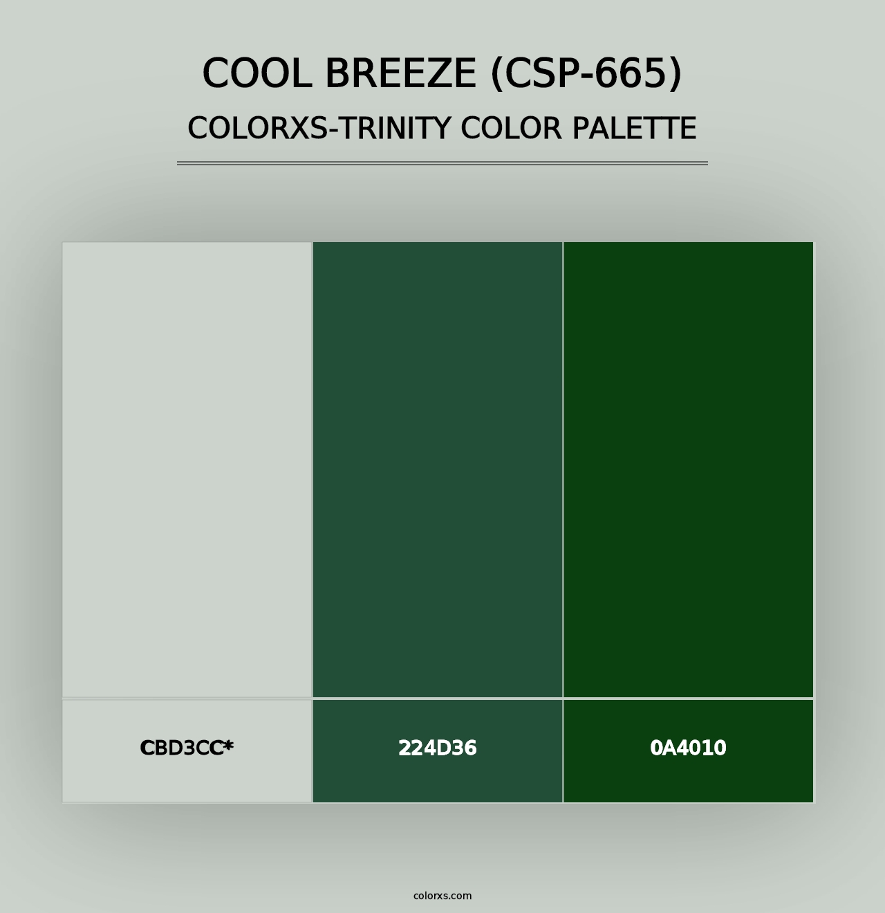 Cool Breeze (CSP-665) - Colorxs Trinity Palette