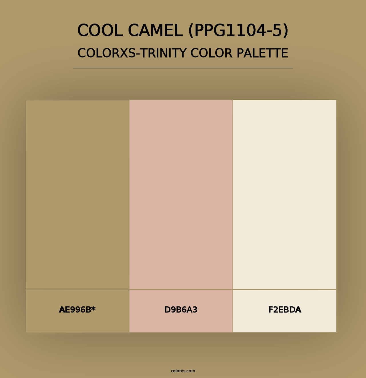 Cool Camel (PPG1104-5) - Colorxs Trinity Palette