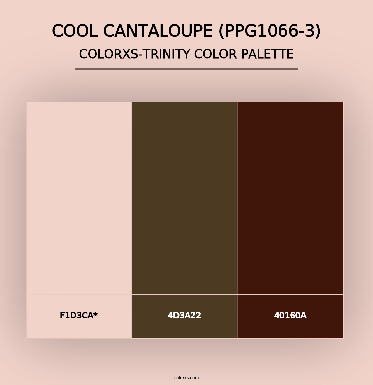 Cool Cantaloupe (PPG1066-3) - Colorxs Trinity Palette