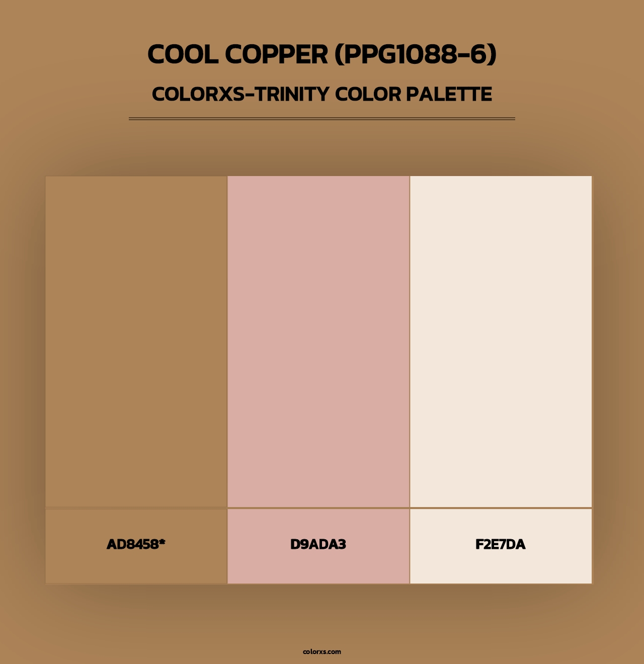 Cool Copper (PPG1088-6) - Colorxs Trinity Palette