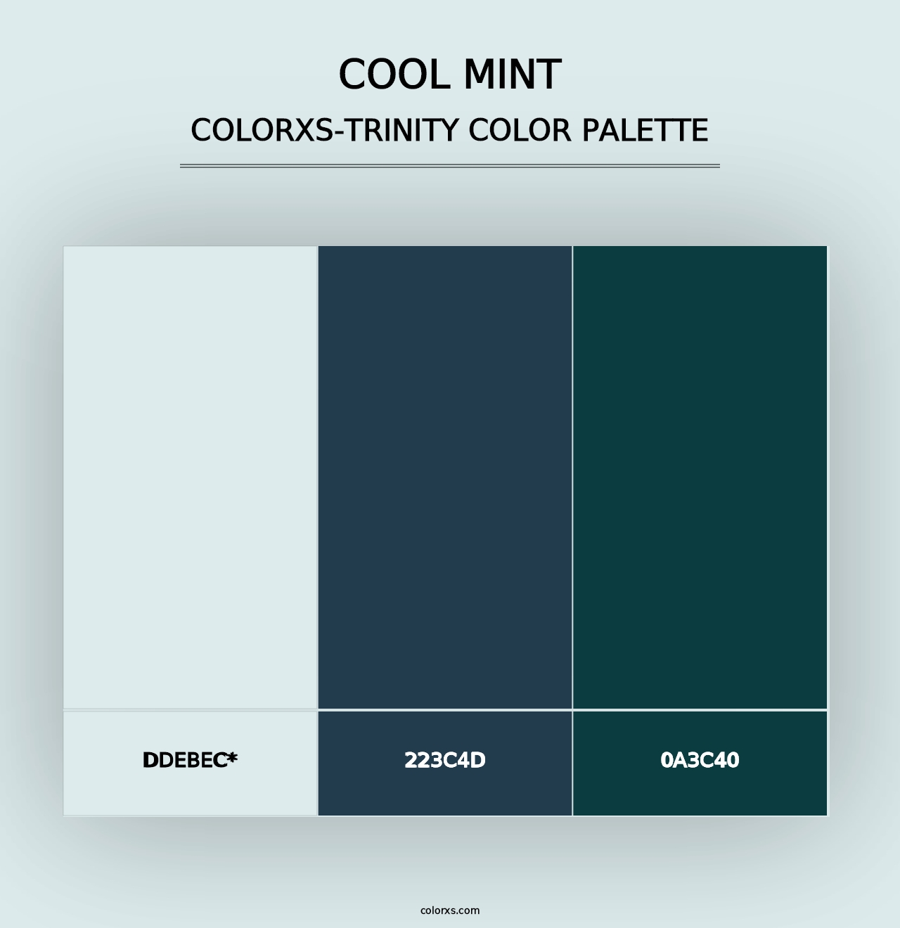 Cool Mint - Colorxs Trinity Palette