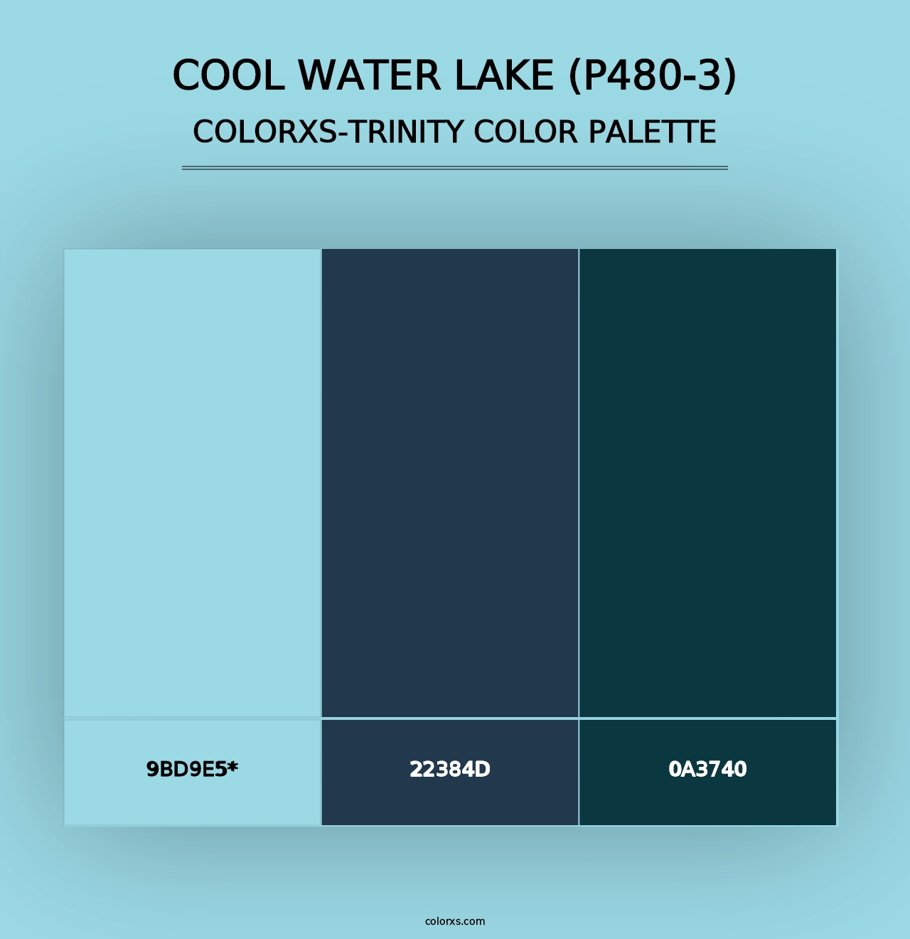 Cool Water Lake (P480-3) - Colorxs Trinity Palette