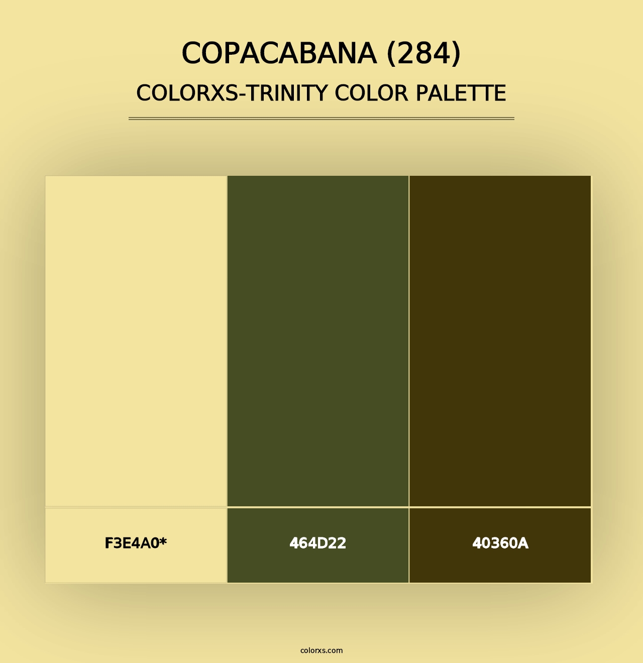 Copacabana (284) - Colorxs Trinity Palette