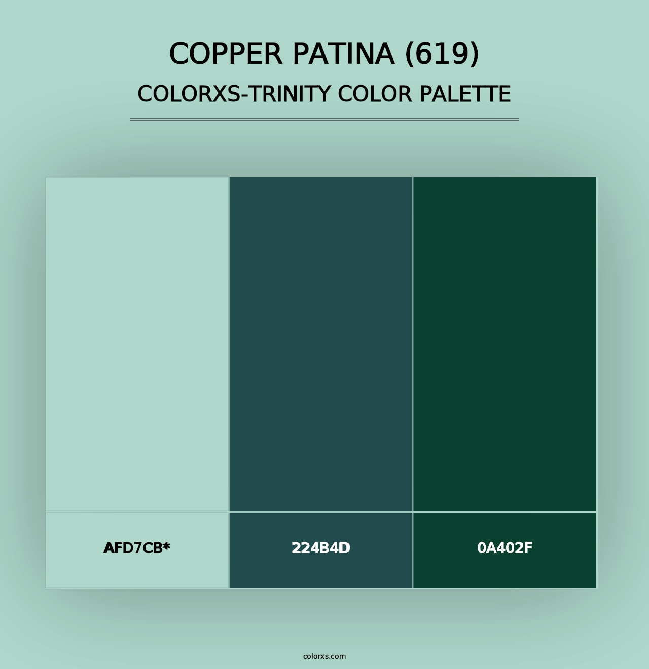 Copper Patina (619) - Colorxs Trinity Palette