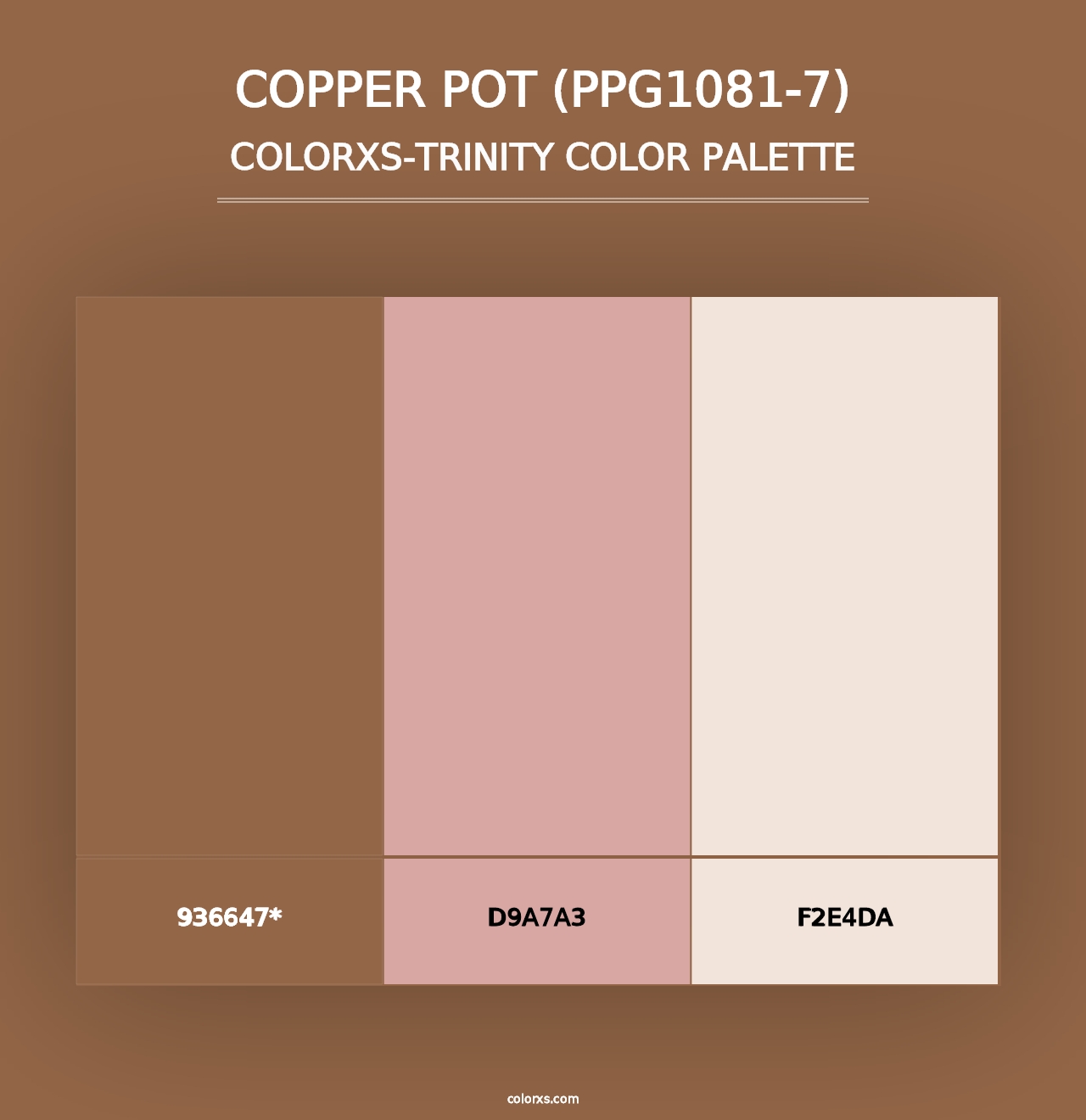 Copper Pot (PPG1081-7) - Colorxs Trinity Palette