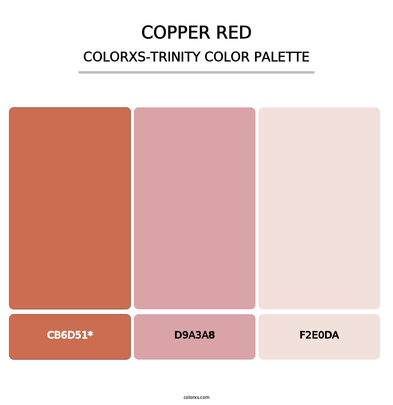 Copper Red - Colorxs Trinity Palette