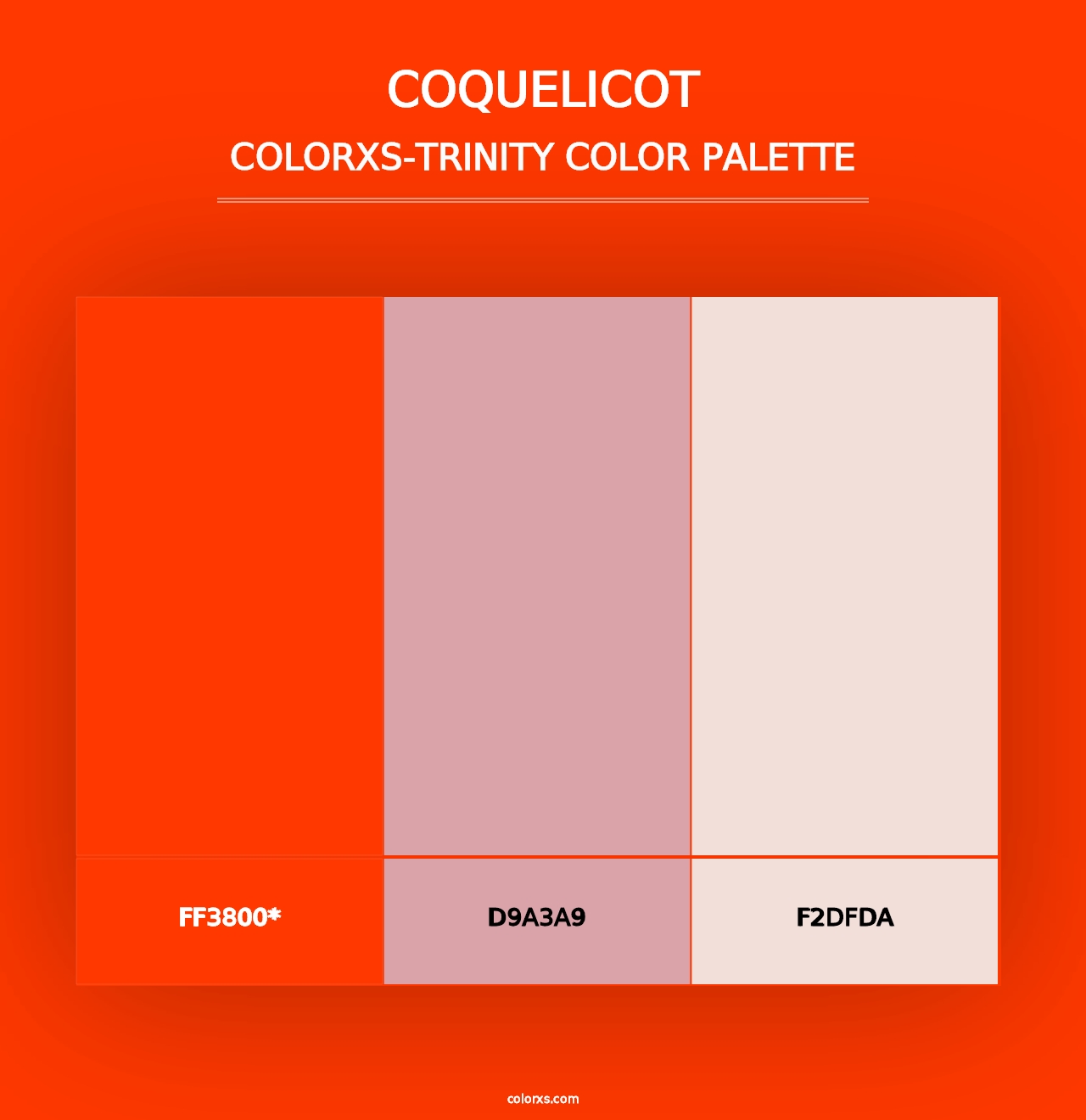 Coquelicot - Colorxs Trinity Palette