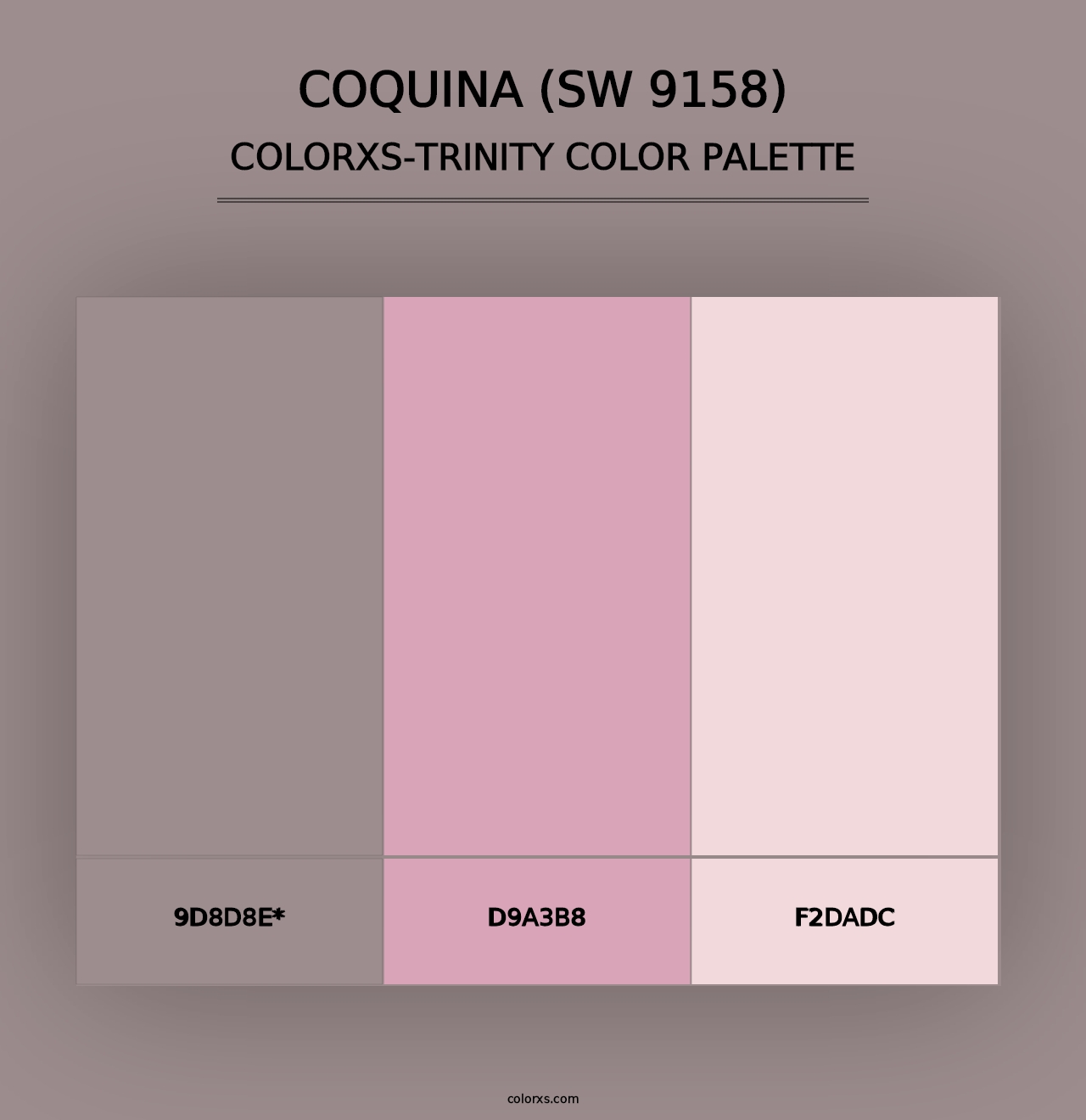 Coquina (SW 9158) - Colorxs Trinity Palette