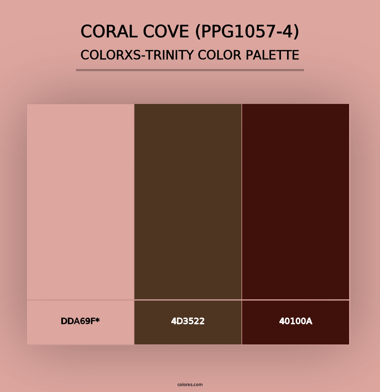 Coral Cove (PPG1057-4) - Colorxs Trinity Palette