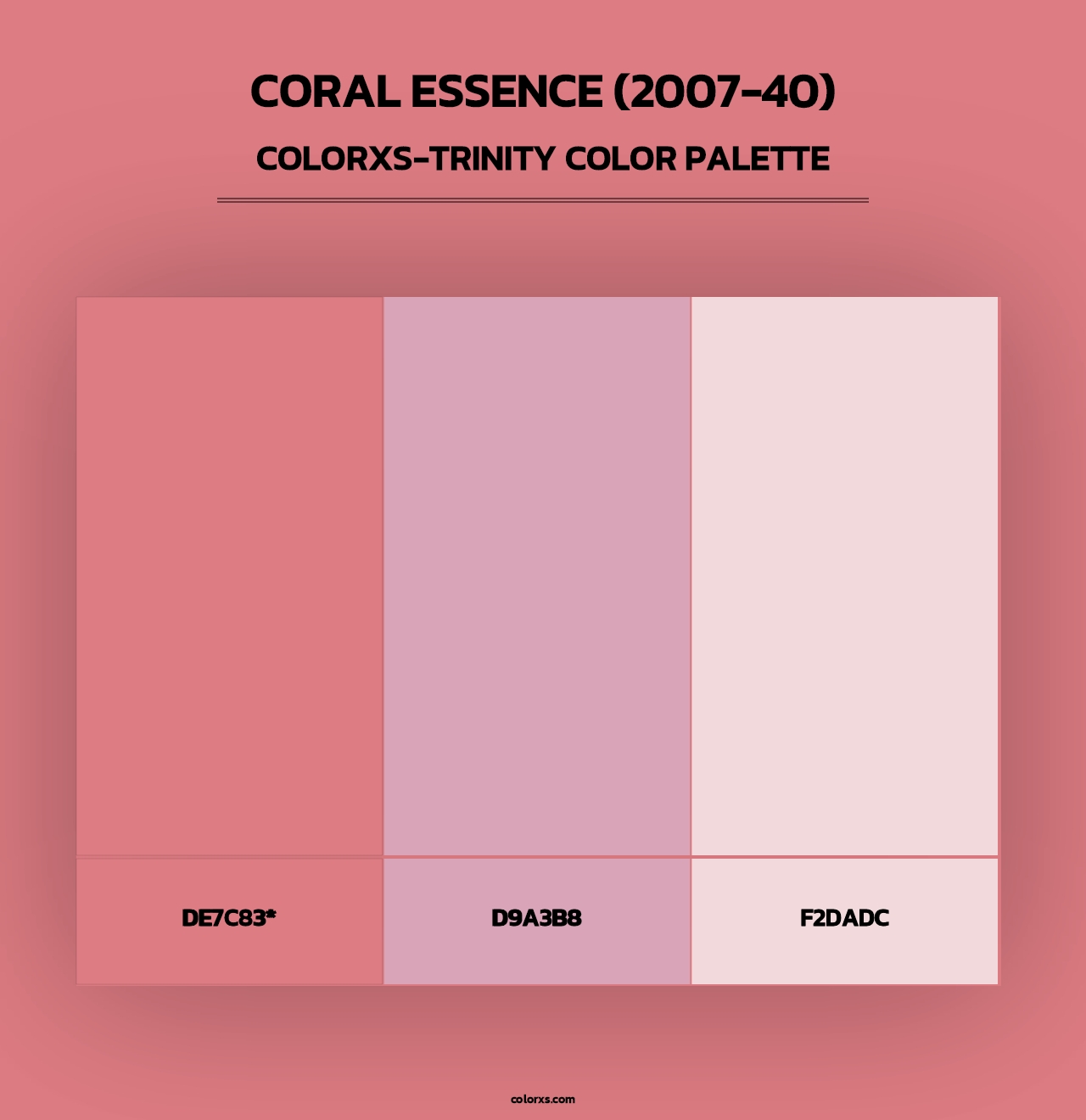 Coral Essence (2007-40) - Colorxs Trinity Palette