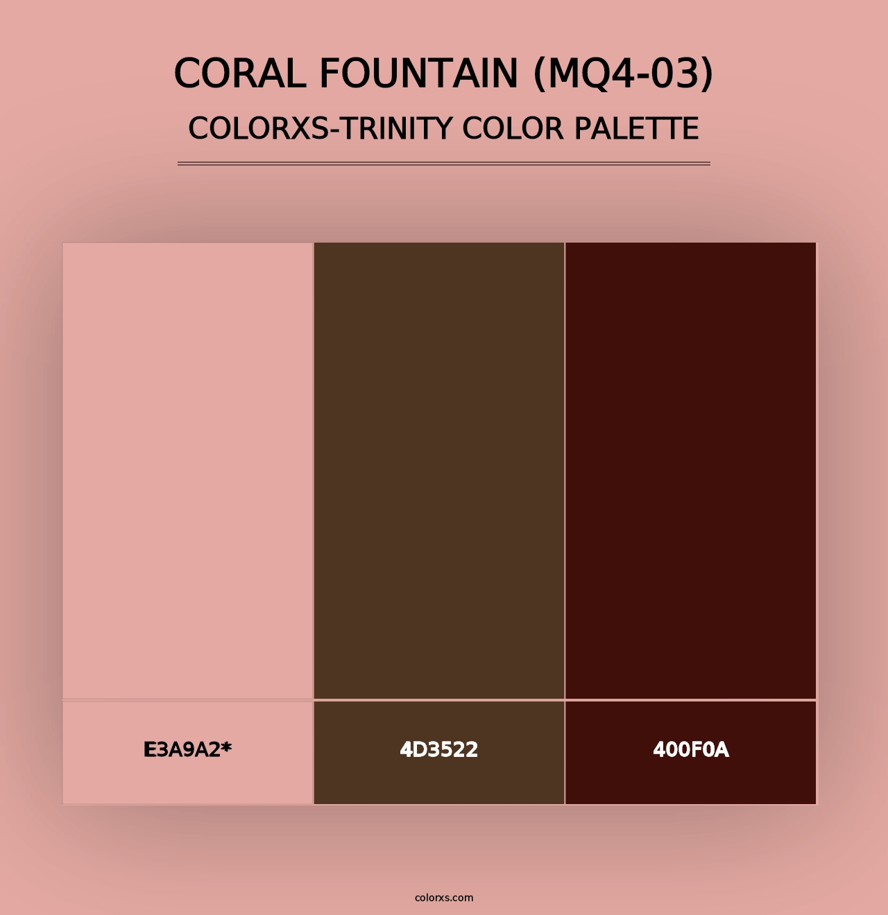 Coral Fountain (MQ4-03) - Colorxs Trinity Palette