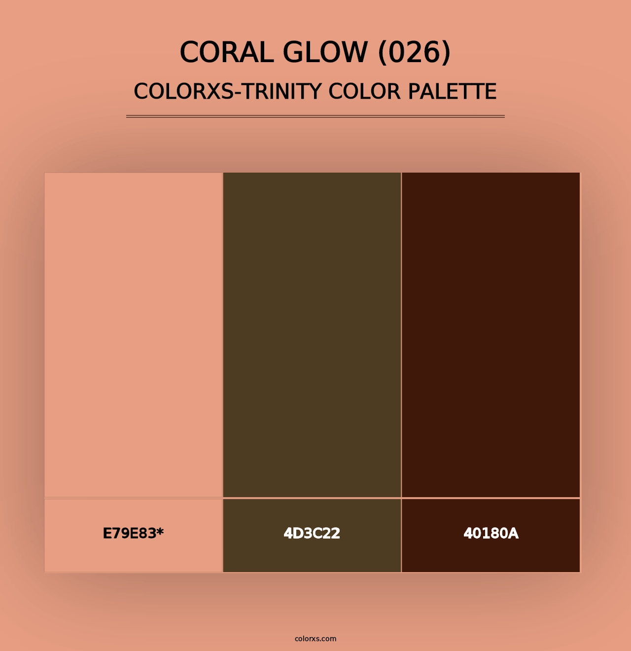 Coral Glow (026) - Colorxs Trinity Palette