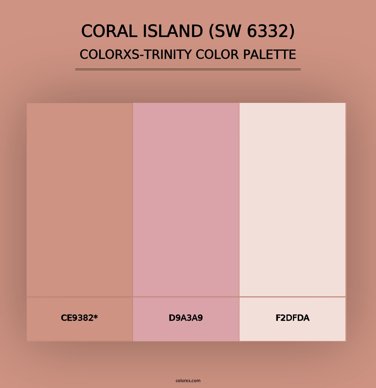 Coral Island (SW 6332) - Colorxs Trinity Palette