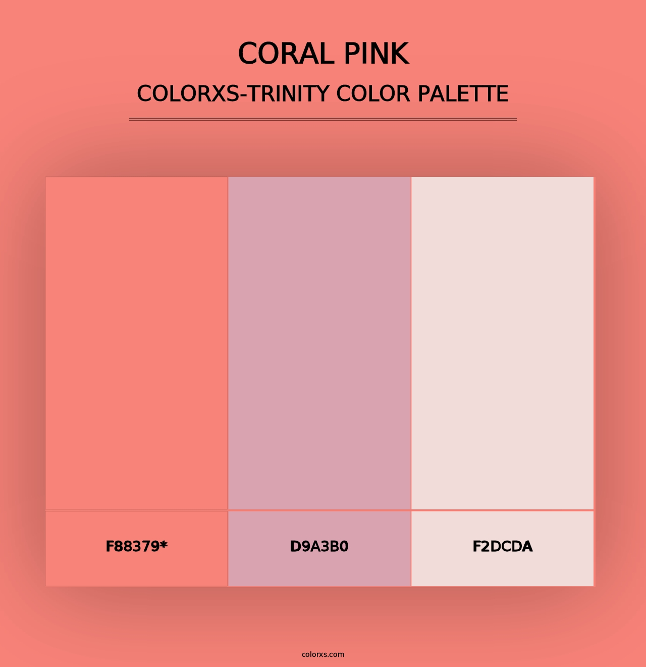 Coral Pink - Colorxs Trinity Palette