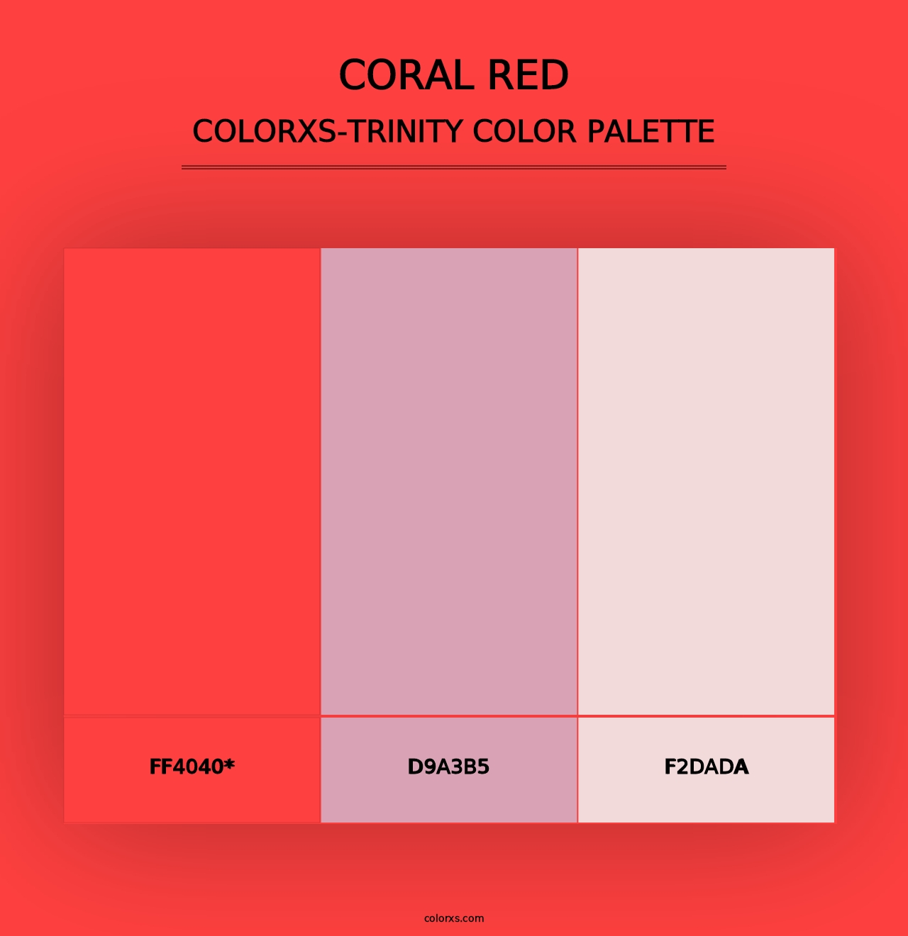 Coral Red - Colorxs Trinity Palette