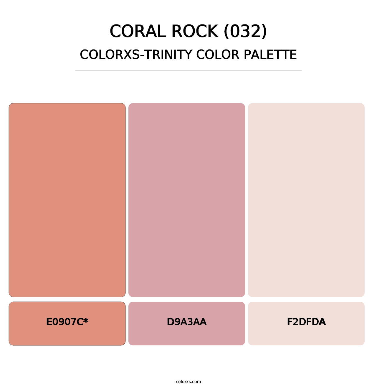 Coral Rock (032) - Colorxs Trinity Palette