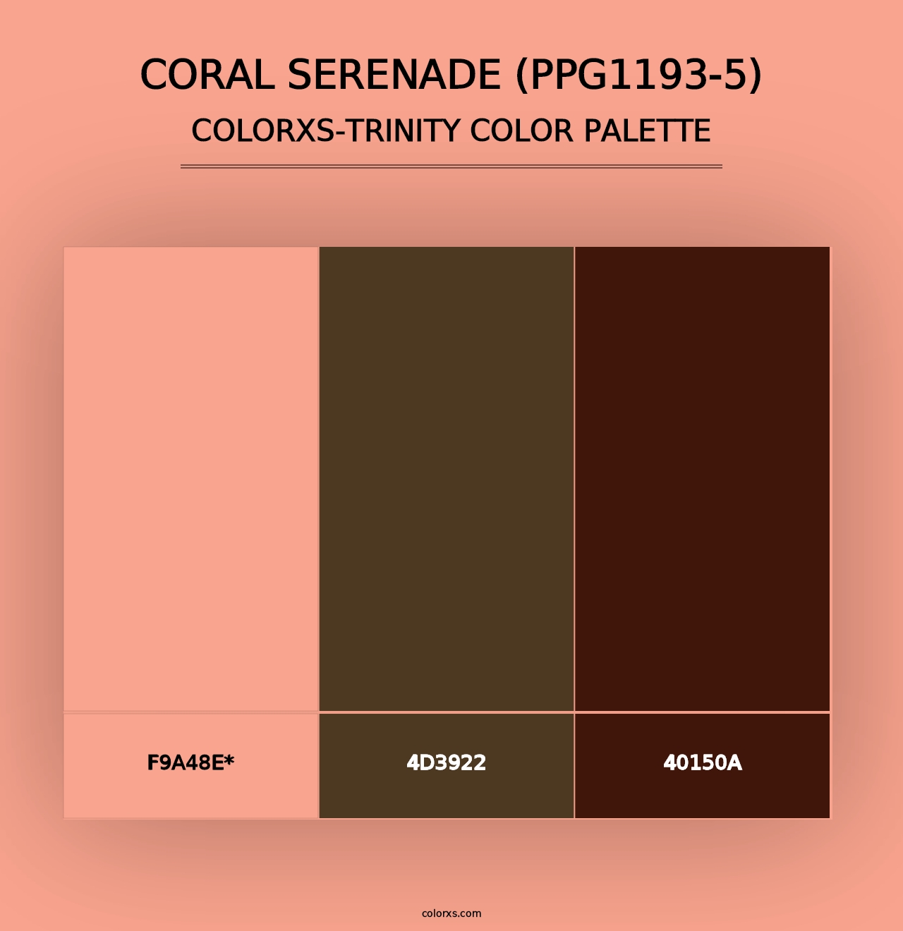 Coral Serenade (PPG1193-5) - Colorxs Trinity Palette