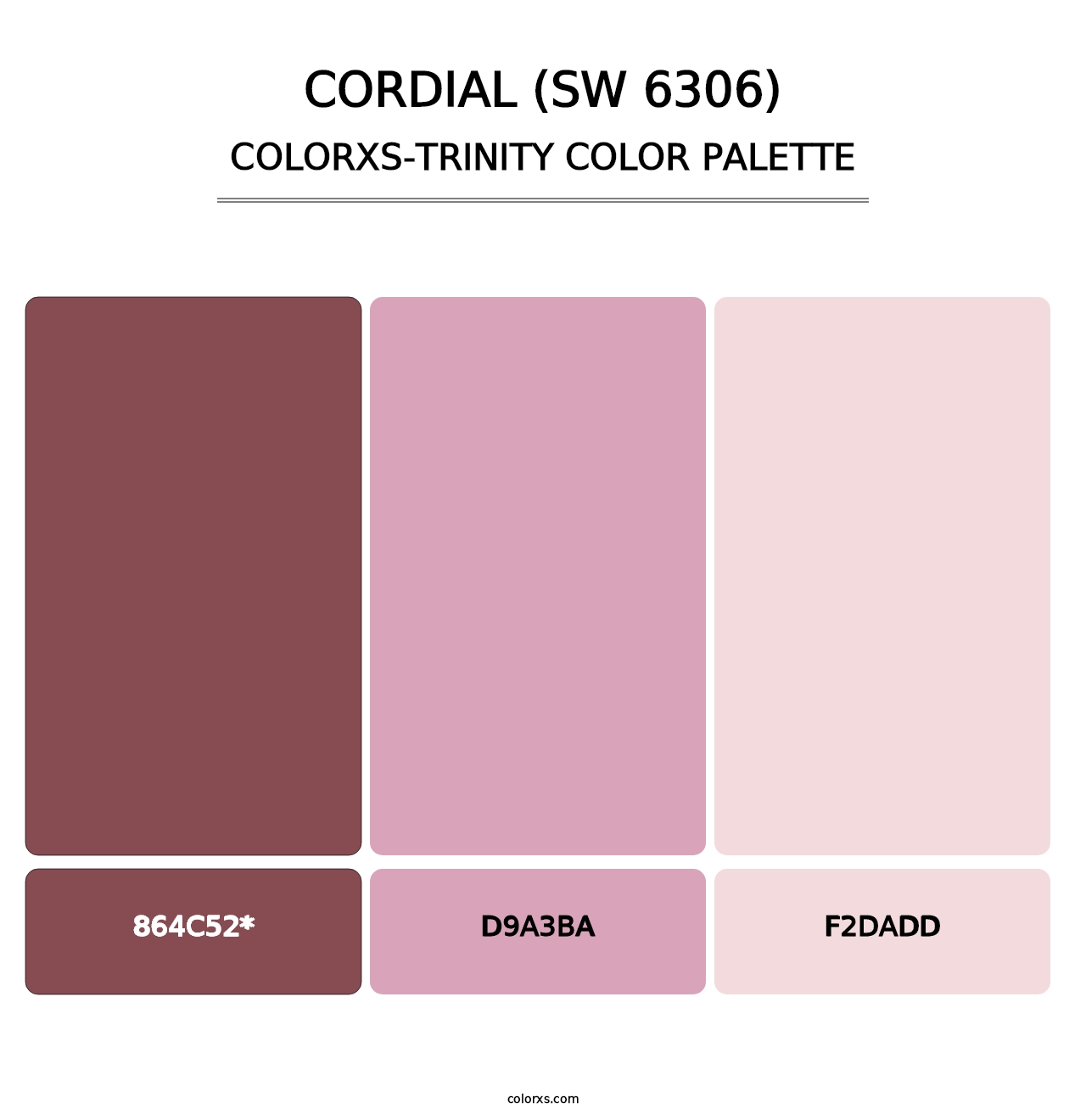 Cordial (SW 6306) - Colorxs Trinity Palette