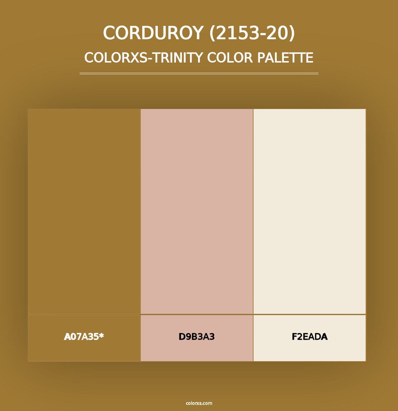 Corduroy (2153-20) - Colorxs Trinity Palette