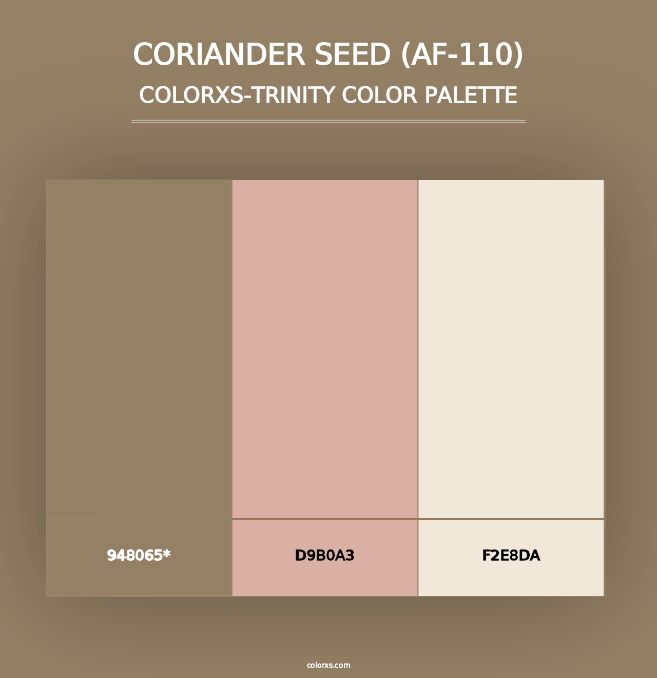 Coriander Seed (AF-110) - Colorxs Trinity Palette