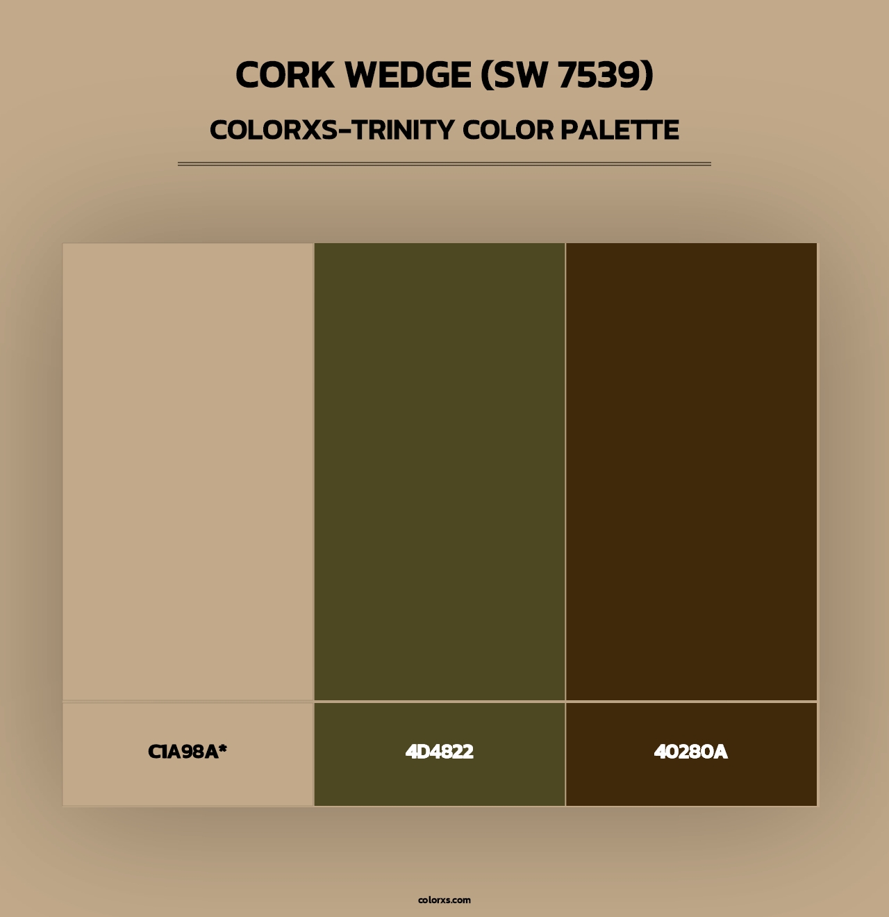 Cork Wedge (SW 7539) - Colorxs Trinity Palette