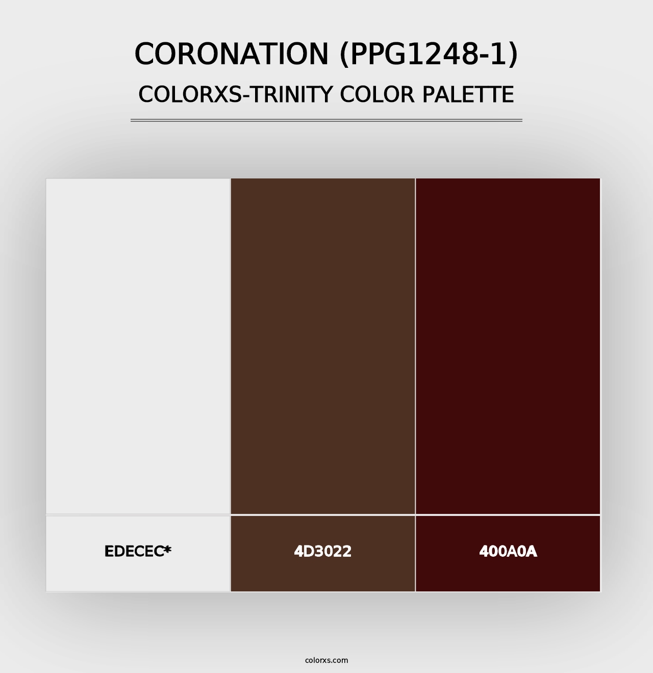 Coronation (PPG1248-1) - Colorxs Trinity Palette