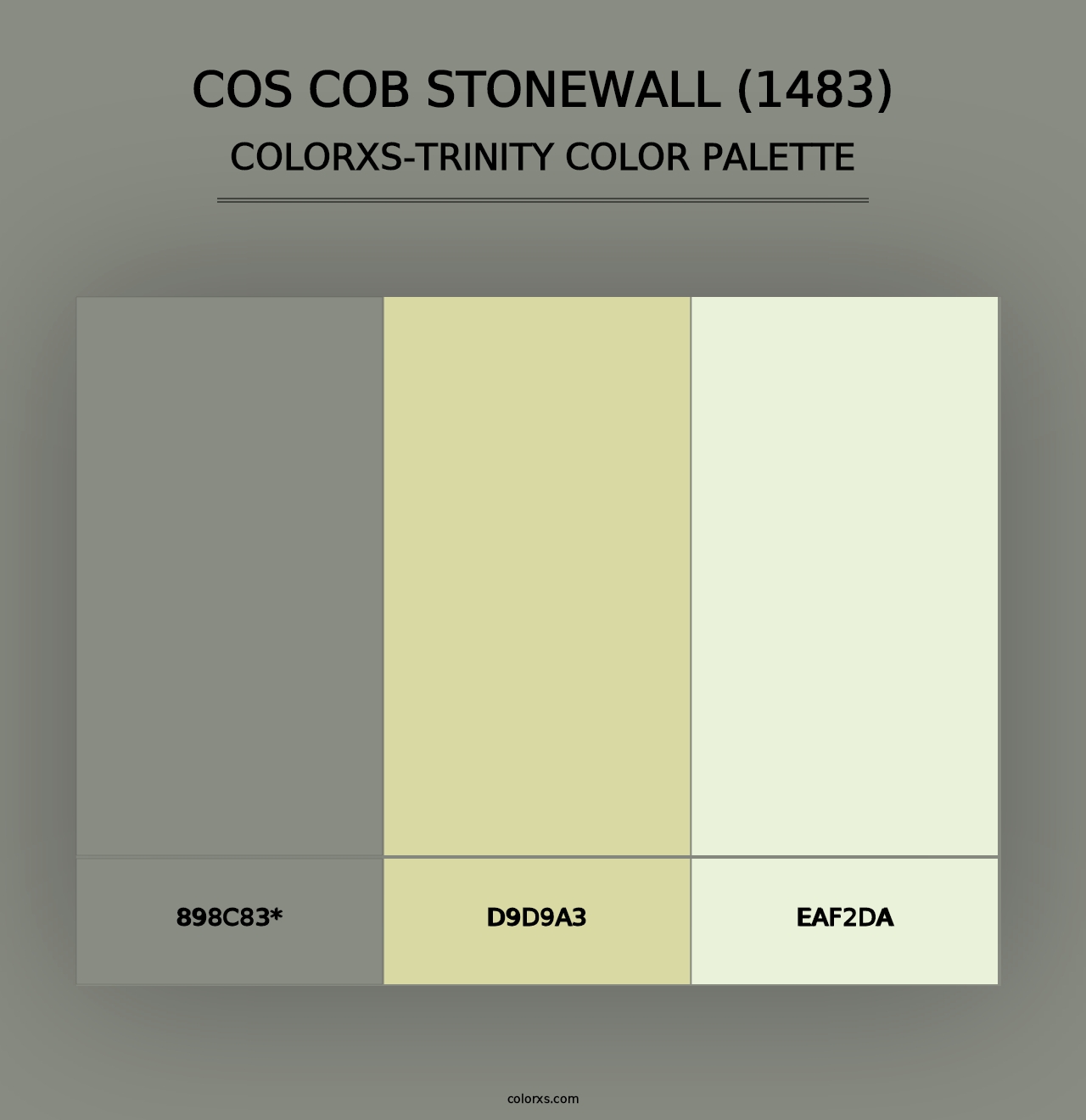 Cos Cob Stonewall (1483) - Colorxs Trinity Palette