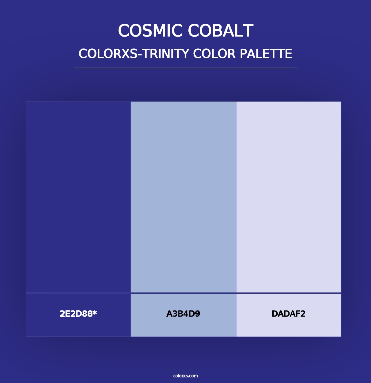 Cosmic Cobalt - Colorxs Trinity Palette