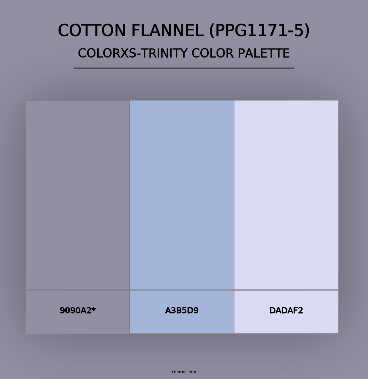 Cotton Flannel (PPG1171-5) - Colorxs Trinity Palette