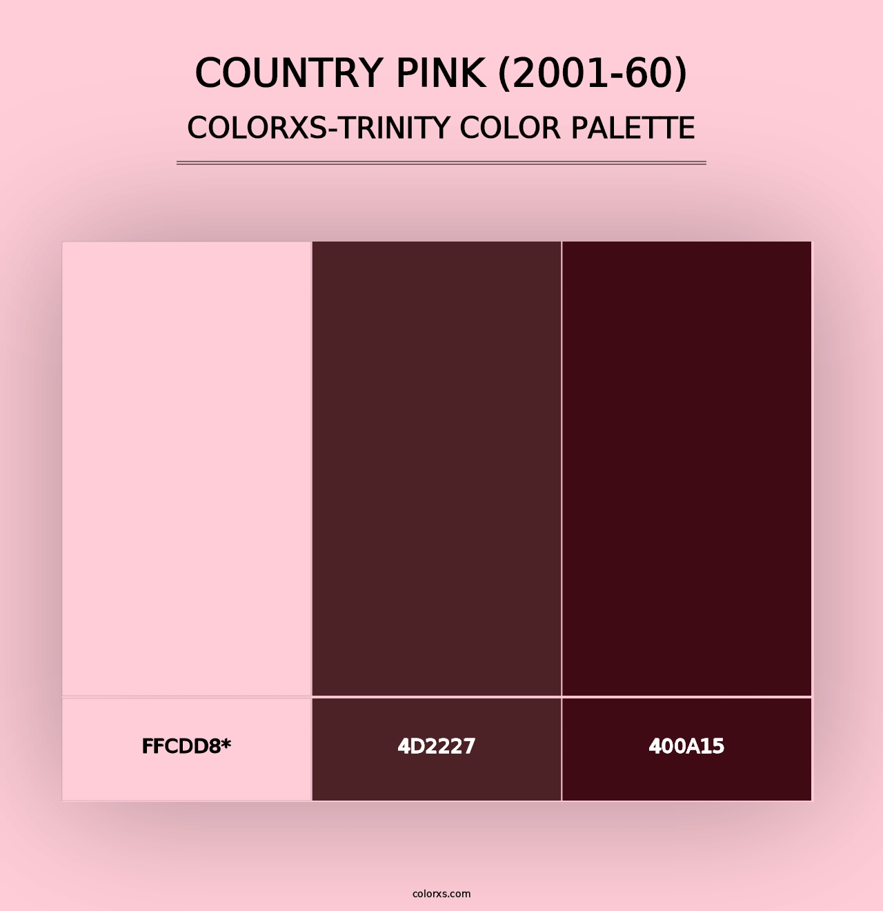 Country Pink (2001-60) - Colorxs Trinity Palette