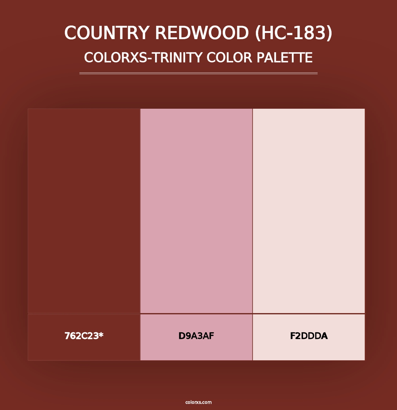 Country Redwood (HC-183) - Colorxs Trinity Palette