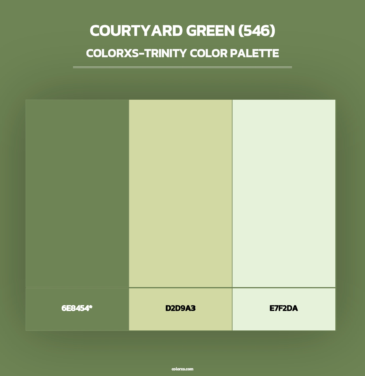 Courtyard Green (546) - Colorxs Trinity Palette